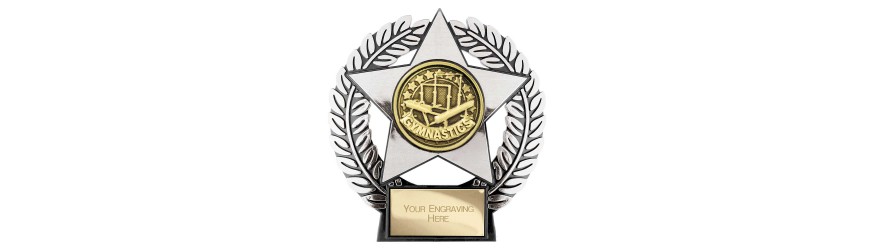 EMPEROR STAR GYMNASTICS RESIN TROPHIES - GOLD, SILVER & BRONZE EMPEROR STAR GYMNASTICS RESIN TROPHIES - GOLD, SILVER & BRONZE